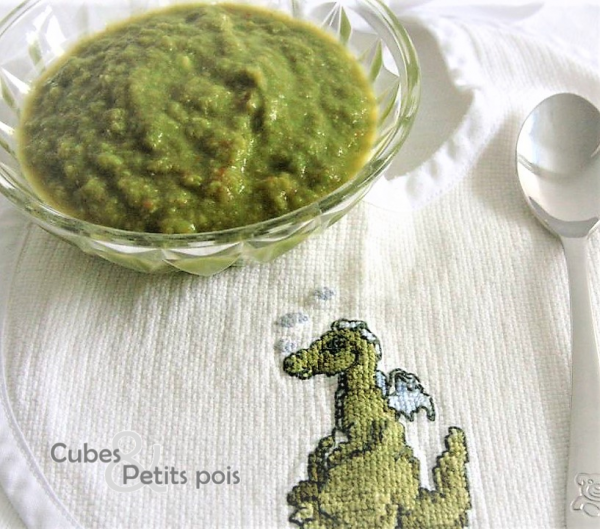 Recette De Petits Pois Pour Bebe Par Cubes Et Petits Pois Cubes Petits Pois