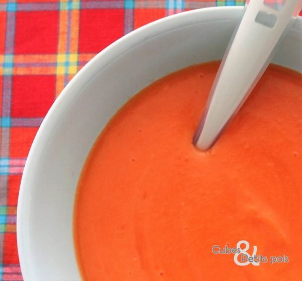 Recette Pour Bebe Des 4 Mois Potage De Giraumon Cubes Petits Pois
