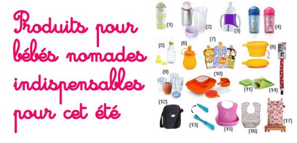 Produits articles repas bébé en voyage