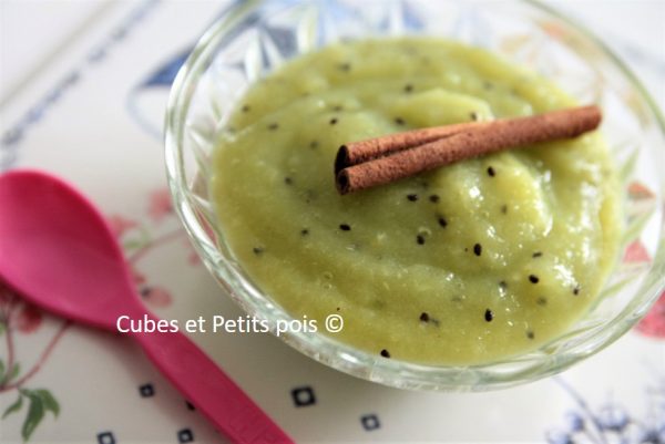 Recette Pour Bebe Compote Kiwi Cannelle Des 7 Mois Cubes Petits Pois