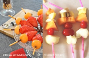 Brochettes de fruits pour bébé astuces pour les réaliser sans danger.