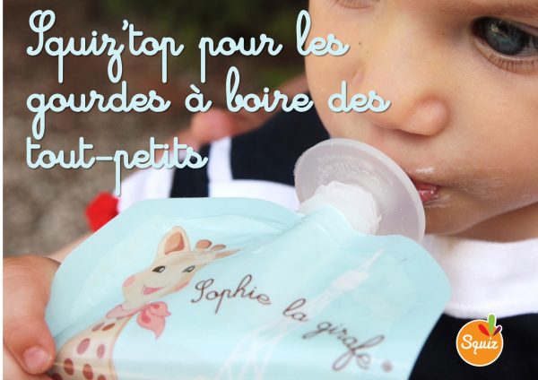 Squiz'top pour les gourdes à boire réutilisables des bébés