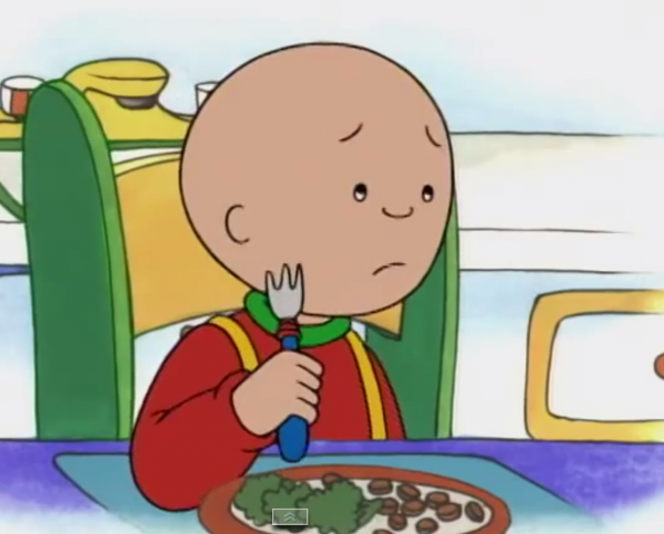 Vidéo Caillou n'aime pas les légumes