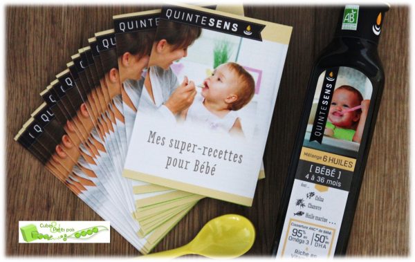 Recettes bébé Cubes et Petits pois Quintesens