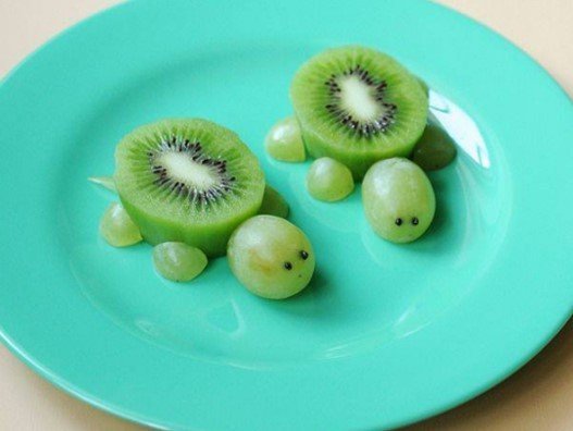 DIY décoration tortue avec des fruits