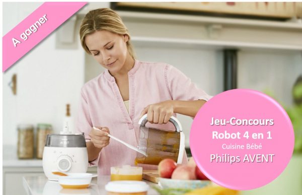 Robot cuisine bébé Philips AVENT 4 en 1 - Cubes & Petits pois