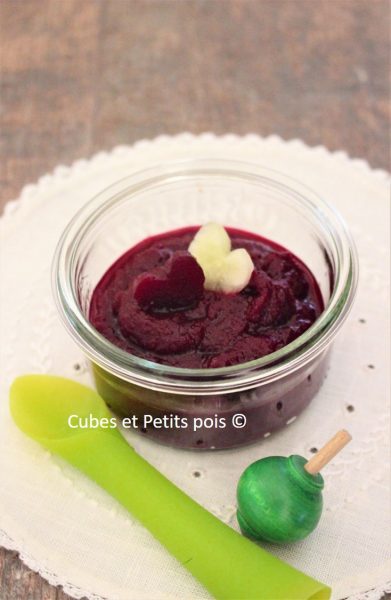 Puree Pour Bebe De Betterave Rouge Concombre Et Cameline Cubes Petits Pois