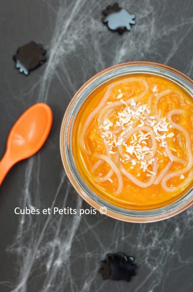 Recette Bebe Nouilles Shirataki De Konjac Au Potimarron Et Lait De Coco Par Cubes Et Petits Pois Cubes Petits Pois