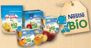 Petit pot bébé Nestlé Bio Purées Compotes et Goûters Cubes et Petits pois