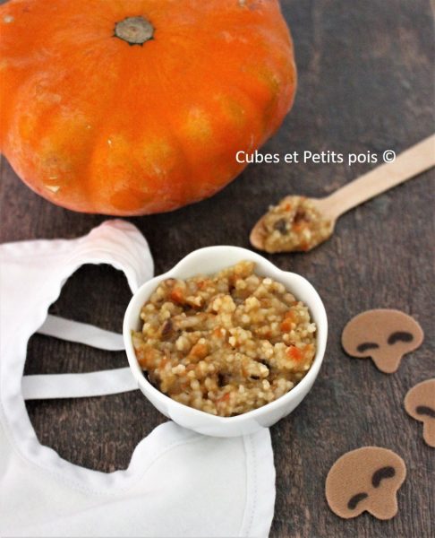 Semoule Aux Legumes D Automne Pour Bebe Cubes Petits Pois