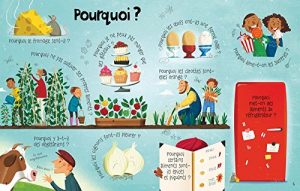 Les aliments Mon livre des questions-réponses éditions Usborne Expliquer les aliments aux enfants