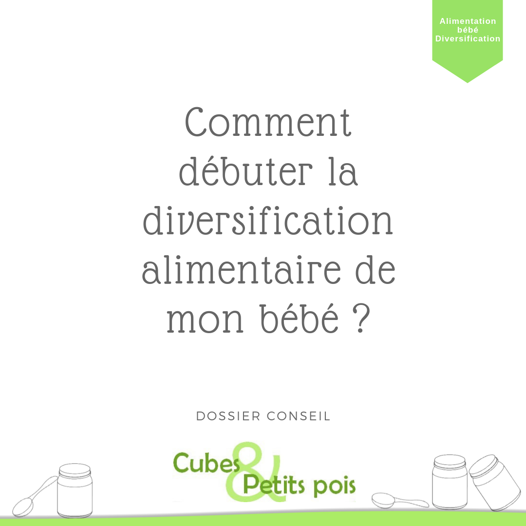 Diversification Alimentaire De Bebe 6 Mois Cubes Petits Pois