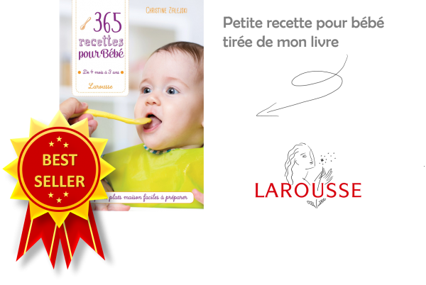 Recettes pour bébé best seller Cubes et Petits pois Diversification alimentaire et cuisine pour bébé bio