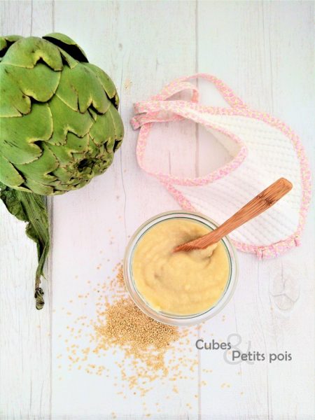 Recette Pour Bebe Artichaut Quinoa Par Cubes Et Petits Pois Cubes Petits Pois